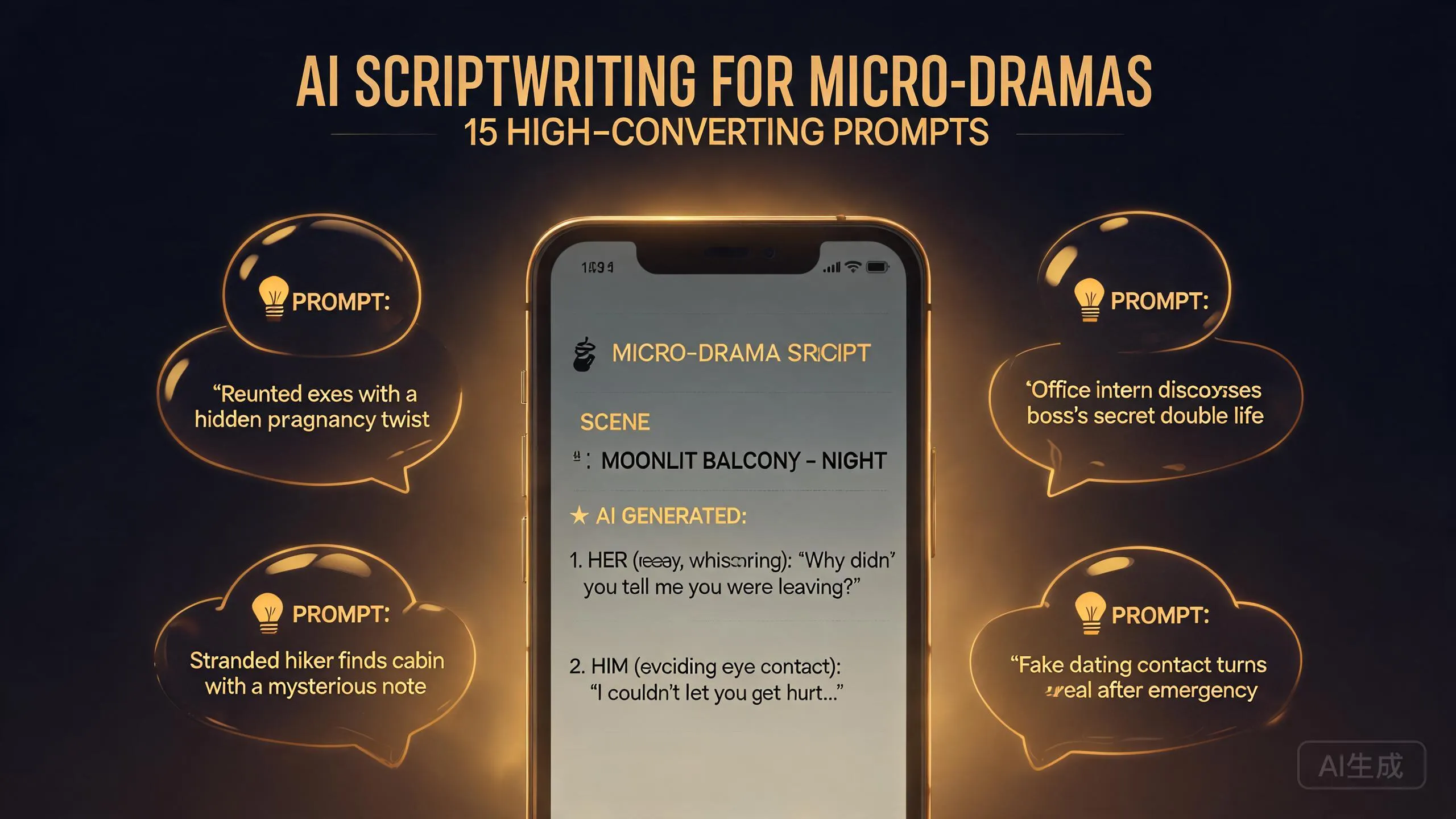 AI Scriptwriting for Micro-Dramas: 15 High-Converting Prompts for 3-Second Hooks