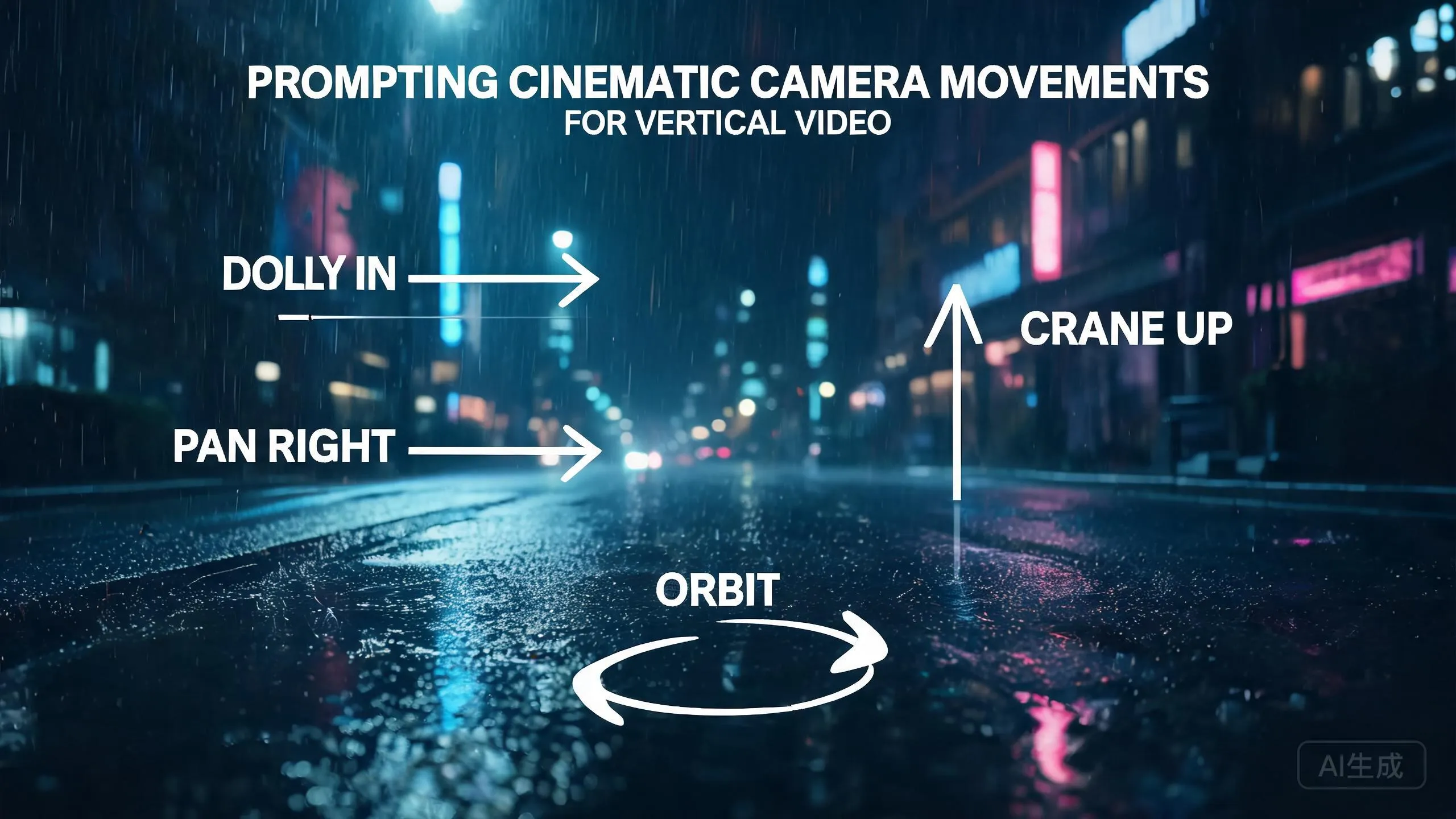 Prompting Cinematic Camera Movements for Vertical AI Dramas: Dolly, Pan, and Zoom Controls